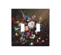 WZYWHJ Bellissimo mazzo di fiori modello pannello termoplastico per copertura interruttore decorativo parete fronte-plate che non si danneggia facilmente