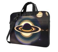 WZYWHJ Bellissimo modello Saturno Ultra-sottile portatile monospalla accessori per computer portatile morbido antiurto per laptop, Nero , 14 inch