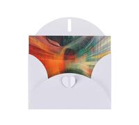 WZYWHJ Biglietto d'auguri bianco per le vacanze, 15,2 x 10,2 cm, con busta, per Natale, compleanno, San Valentino, invito a feste, immagine tunnel