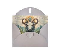 WZYWHJ Biglietto di auguri grigio per le vacanze, 15,2 x 10,2 cm, con busta, per Natale, compleanno, San Valentino, invito a una festa con stampa The leader of the valley