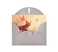WZYWHJ Biglietto di auguri grigio per le vacanze, 15,2 x 10,2 cm, con busta, per Natale, compleanno, San Valentino, invito a feste, motivo gatto che insegue farfalla