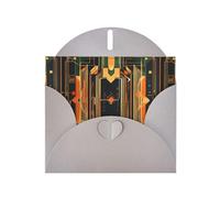 WZYWHJ Biglietto di auguri grigio per le vacanze, 15,2 x 10,2 cm, con busta, per Natale, compleanno, San Valentino, invito alle feste, immagine simmetrica del circuito