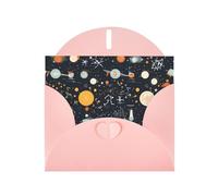 WZYWHJ Biglietto di auguri rosa per le vacanze, 15,2 x 10,2 cm, con busta, per Natale, compleanno, San Valentino, inviti per feste, stampa fisica