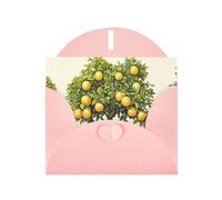 WZYWHJ Biglietto di auguri rosa per Natale, compleanno, anniversario e altro motivo alberi da frutto
