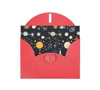 WZYWHJ Biglietto di auguri rosso per le vacanze, 15,2 x 10,2 cm, con busta, per Natale, compleanno, San Valentino, inviti per feste, stampa fisica