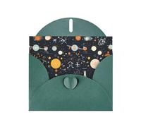 WZYWHJ Biglietto di auguri verde scuro per le vacanze, 15,2 x 10,2 cm, con busta, per Natale, compleanno, San Valentino, inviti per feste, stampa fisica