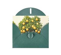 WZYWHJ Biglietto di auguri verde scuro per Natale, compleanno, anniversario e altro motivo alberi da frutto