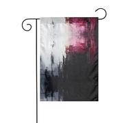 Wzywhj Binary Brushwork Stampa Estiva Giardino Bandiera Double Sided Decorazione Cortile 30,5 x 45,7 cm