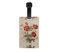 WZYWHJ Blooming Bouquet Stampa Bagagli Etichette Bagagli, Uomini e Donne Viaggio Privacy Protezione Etichette