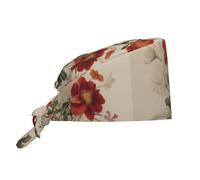 WZYWHJ Blooming Bouquet Stampa Lavoro Lavoro Cappello Fascia per il sudore Adatto per Uomini e Donne, Cinturino Elastico Regolabile Nero
