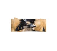 WZYWHJ Border Collie Picture - Fascia elastica per capelli con fiocco per neonati e ragazze