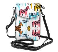 WZYWHJ Borsa a tracolla in pelle colorata con stampa zebrata, regalo versatile per donne, passeggiate, campeggio, shopping e viaggi