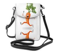 WZYWHJ Borsa a tracolla in pelle con immagine di carota con forcella, regalo versatile per donne, passeggiate, campeggio, shopping e viaggi