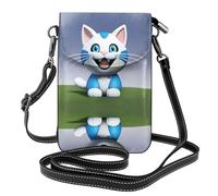 WZYWHJ Borsa a tracolla in pelle con immagine di gatto animale mascotte, regalo versatile per donne, passeggiate, campeggio, shopping e viaggi