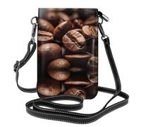 WZYWHJ Borsa a tracolla in pelle con motivo chicchi di caffè, regalo versatile per donne, passeggiate, campeggio, shopping e viaggi