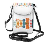 WZYWHJ Borsa a tracolla in pelle con motivo con cornice di gatto, regalo versatile per donne, passeggiate, campeggio, shopping e viaggi