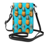 WZYWHJ Borsa a tracolla in pelle con stampa a pois e ananas, regalo versatile per donne, passeggiate, campeggio, shopping e viaggi