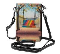 WZYWHJ Borsa a tracolla in pelle con stampa di altalene colorate, regalo versatile per donne, passeggiate, campeggio, shopping e viaggi