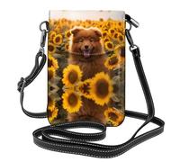 WZYWHJ Borsa a tracolla in pelle con stampa di barboncini carini, regalo versatile per donne, passeggiate, campeggio, shopping e viaggi