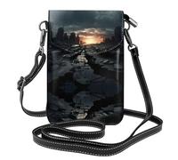 WZYWHJ Borsa a tracolla in pelle con stampa di cieli scuri, regalo versatile per donne, passeggiate, campeggio, shopping e viaggi