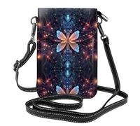 WZYWHJ Borsa a tracolla in pelle con stampa di fiori ciclici - Regalo versatile per donne, passeggiate, campeggio, shopping e viaggi