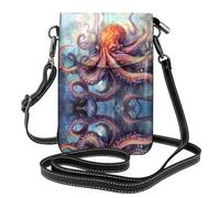 WZYWHJ Borsa a tracolla in pelle con stampa di tentacoli di polpo - Regalo versatile per donne, passeggiate, campeggio, shopping e viaggi