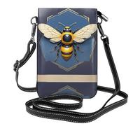 WZYWHJ Borsa a tracolla in pelle da donna con stampa emblema ape antica con tracolla regolabile