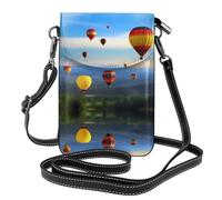 WZYWHJ Borsa a tracolla in pelle stampata con mongolfiera nel cielo, regalo versatile per donne, passeggiate, campeggio, shopping e viaggi