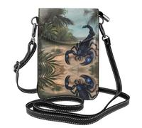 WZYWHJ Borsa a tracolla in pelle stampata con scorpione blu, regalo versatile per donne, passeggiate, campeggio, shopping e viaggi