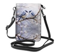 WZYWHJ Borsa a tracolla in pelle stampata con uccello rivolto verso l'altro - Regalo versatile per le donne che camminano, campeggio, shopping e viaggi