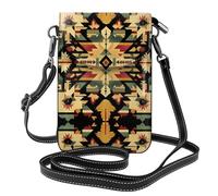 WZYWHJ Borsa a tracolla per telefono in pelle con motivo simmetrico, regalo versatile per donne, passeggiate, campeggio, shopping e viaggi