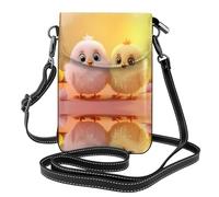 WZYWHJ Borsa a tracolla per telefono in pelle con stampa di pulcini carini, regalo versatile per donne, passeggiate, campeggio, shopping e viaggi