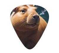 Wzywhj Bubble Capybara - Plettro per chitarra, facile presa, per ukulele, chitarra acustica ed elettrica, 12 pezzi