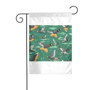 Wzywhj Caccia Volare Anatre Selvatiche Immagine Estate Giardino Bandiera Double Face Decorazione Cortile 30,5 x 45,7 cm