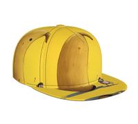 WZYWHJ Cappellino da baseball alla moda a tesa piatta con piccola scimmia su una grande stampa a banana regolabile, traspirante e leggero, per uomini e donne, nero