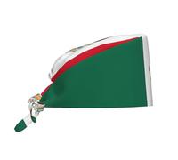 WZYWHJ Cappello da lavoro con stampa bandiera del Messico, fascia per il sudore, adatto per uomini e donne, cinturino elastico regolabile nero