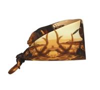 WZYWHJ Cappello da lavoro per la pulizia con vecchi aeroplani rotti, modello - Cappello da chef per donne e uomini, regolabile, traspirante, nero