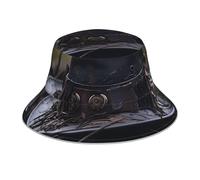 WZYWHJ Cappello da pirata in The Wilderness stampato reversibile - per uomini e donne, copricapo protettivo per viaggi e attività all'aperto, nero
