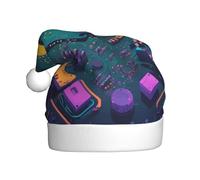 WZYWHJ Cappello di Babbo Natale per adulti per feste e feste di Natale, cerimonie annuali, circuiti stampati, pitone