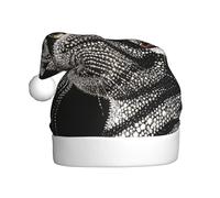 WZYWHJ Cappello di Babbo Natale per adulti per feste e feste di Natale, cerimonie annuali con testa di gatto con diamanti