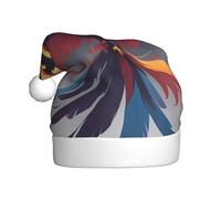 WZYWHJ Cappello di Babbo Natale per adulti per feste e feste di Natale, cerimonie annuali Reborn Phoenix Pattern