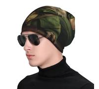 WZYWHJ Cappello lavorato a maglia, alla moda, per adulti, elegante e confortevole, per tutte le stagioni, con stampa di topolino e cornuto, colore nero