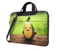 WZYWHJ carino avocado Stampa Ultra-sottile portatile monospalla laptop borsa accessori per computer morbido antiurto per laptop, Nero , 15.6 inch