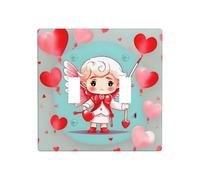 WZYWHJ Carino ragazzo amorevole stampa pannello termoplastico per interruttore coperchio parete decorativo fronte-plate che non è facilmente danneggiato