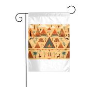 Wzywhj Carta da parati antica immagine estate giardino bandiera double face decorazione cortile 30,5 x 45,7 cm