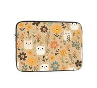 WZYWHJ Cat in the Bush Picture Custodia per laptop portatile antiurto da 10 pollici per uomini e donne viaggi d'affari, scuola, ufficio uso quotidiano