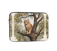 WZYWHJ Cat in the Treetop - Custodia portatile antiurto per laptop da 17 pollici, per uomini e donne, viaggi d'affari, scuola, ufficio, uso quotidiano