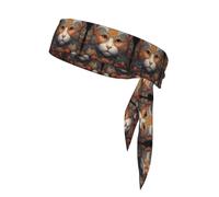 WZYWHJ Cerchietti per capelli con stampa ravvicinata con occhio di gatto, fascia sportiva per uomini e donne, fascia per capelli per corsa, allenamento e calcio