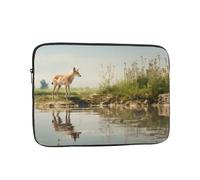WZYWHJ Clear River Picture Custodia per laptop portatile antiurto da 10 pollici per uomini e donne viaggi d'affari, scuola, ufficio uso quotidiano