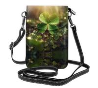 WZYWHJ Clover in the sun - Borsa a tracolla in pelle con patta per telefono, regalo versatile per donne, passeggiate, campeggio, shopping e viaggi